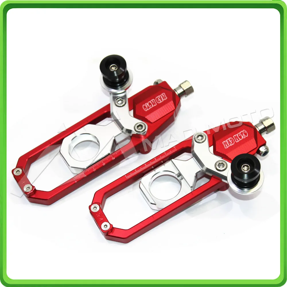 Motorcycle Chain Tensioner Adjuster with bobbins kit for Suzuki GSXR600 GSX R750 2011 2012 2013