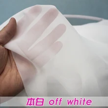 Скидка Белый цвет шифоновая ткань свадебная ткань подкладки для одежды юбка 6" широкий 5 ярдов в партии