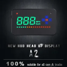 Автомобильный Универсальный Спидометр HUD Дисплей MPH/км/ч оповещение о превышении скорости предупреждающий проектор лобовое стекло авто электронная сигнализация напряжения