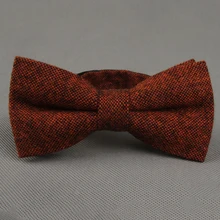 Модные шерстяные сплошной цвет Bowties мужская Регулируемый Формальные Свадебные Gravatas тощие Vestidos галстук для мужчин