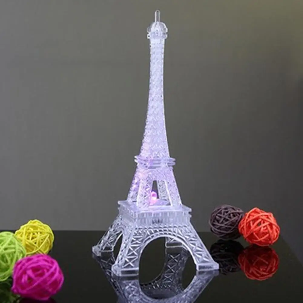 Светодиодный ночник LumiParty ZK30 с красочной романтической Эйфелевой башней для