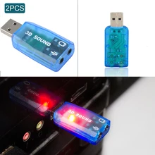 Etmakit New Hot Audio 5.1 USB Sound Card External USB Sound Card Audio Card Adapter Mic Speaker Interface For Laptop PC