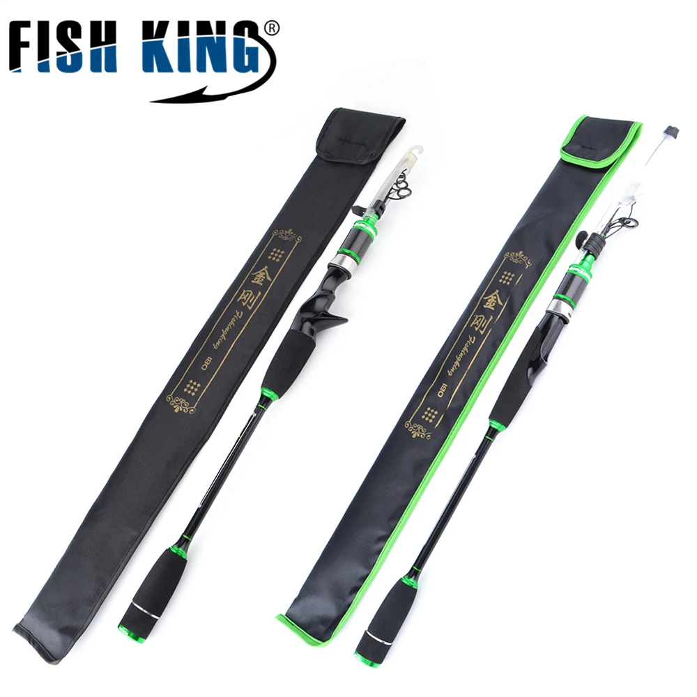 

FISHKING 2.1m 2.4m 2.7m 3m Lure Fishing Rod Casting Type 7-28g Lure Weight Anti-scratch Paint Carbon Rod 6SEC/7SEC