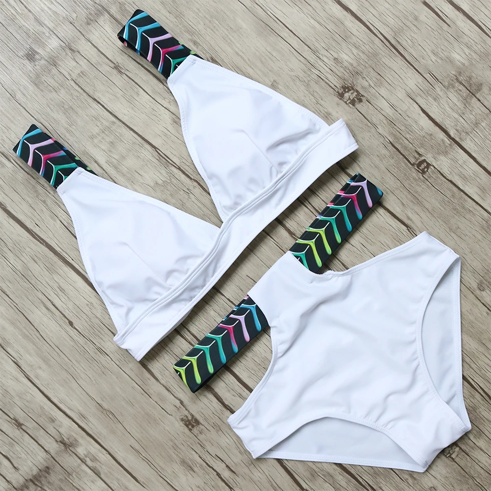 

2017 Newest High Waist Brazilian Bikini Summer Swimwear Women Bikini Set Beach Bathing Suits Push Up Biquinis Feminino Plavky