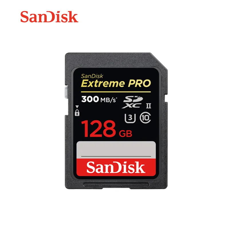 Карта памяти Sandisk Extreme Pro SD 128 ГБ 64 Uhs II карта флэш 32 Гб U3 C10 МБ/с для высокоскоростной