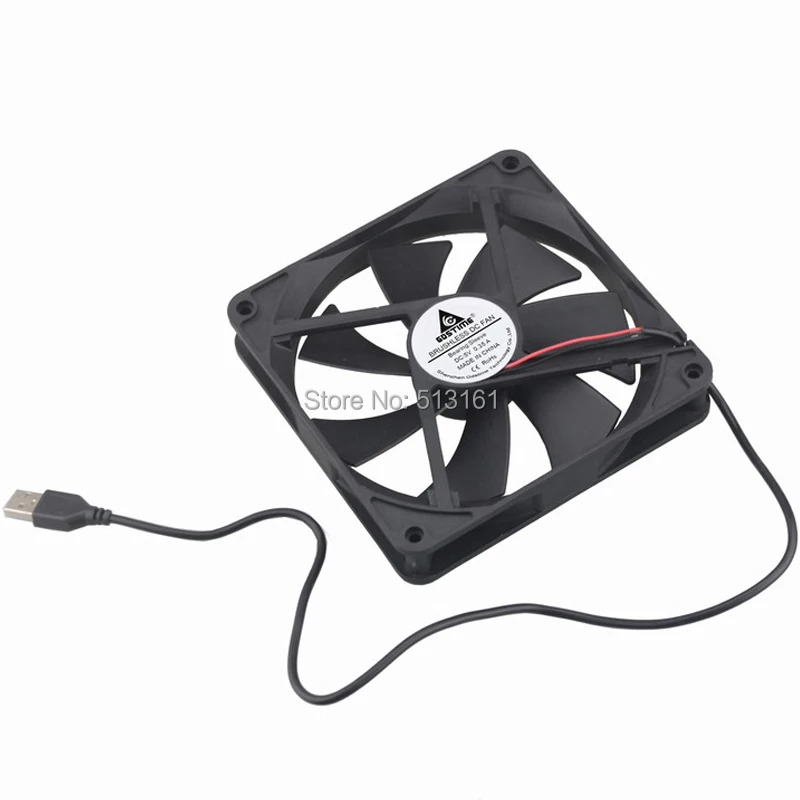 Gdstime 140 мм DC 5V USB разъем 14 см 140x140x25 чехол для компьютера ПК вентиляторы