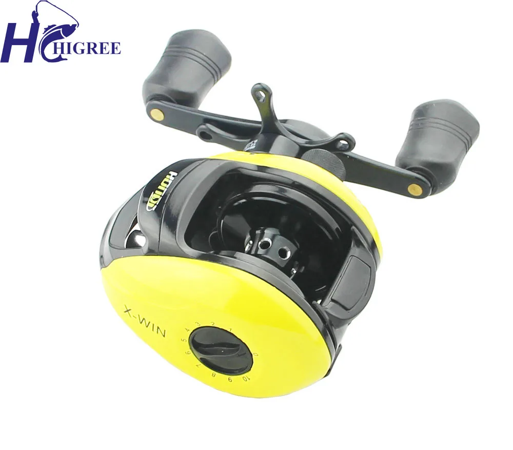 

HIGREE X-WIN Baitcaster 6BB Baitcasting Fishing Reel Right Hand Version Fluorescent Yellow