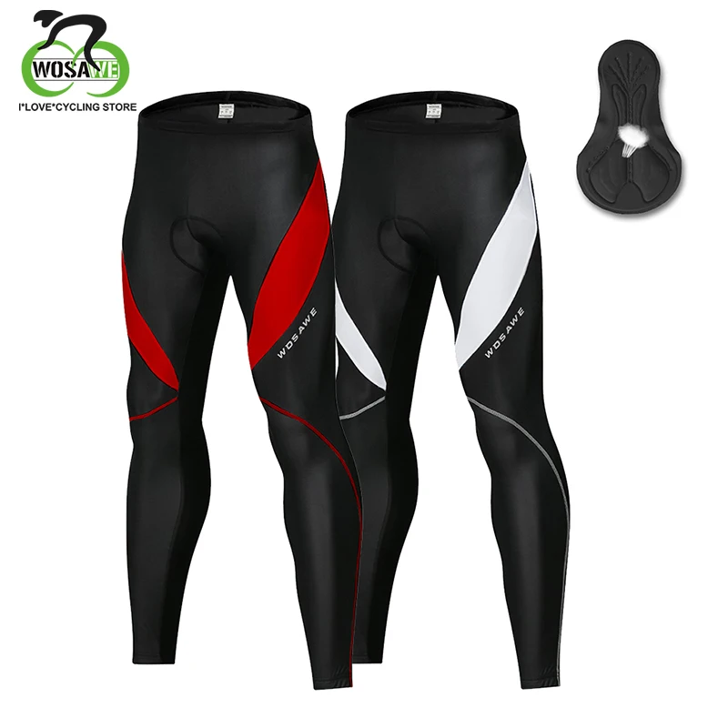 Women's Bike Pants 4D Padded Winter Cycling Pants Thermal Fleece Lined Long  Bicycle Tights Leggings with Pockets