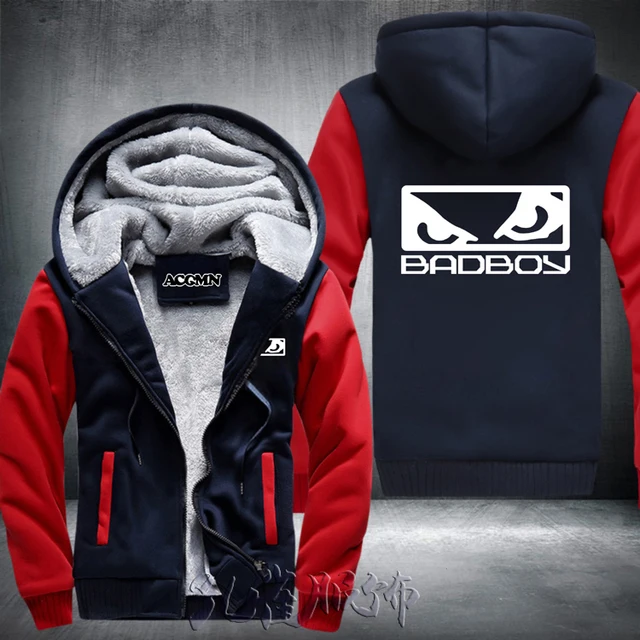 2018 Hot New Homens Bad Boy MMA Badboy Hoodies Zíper Jaqueta de Algodão