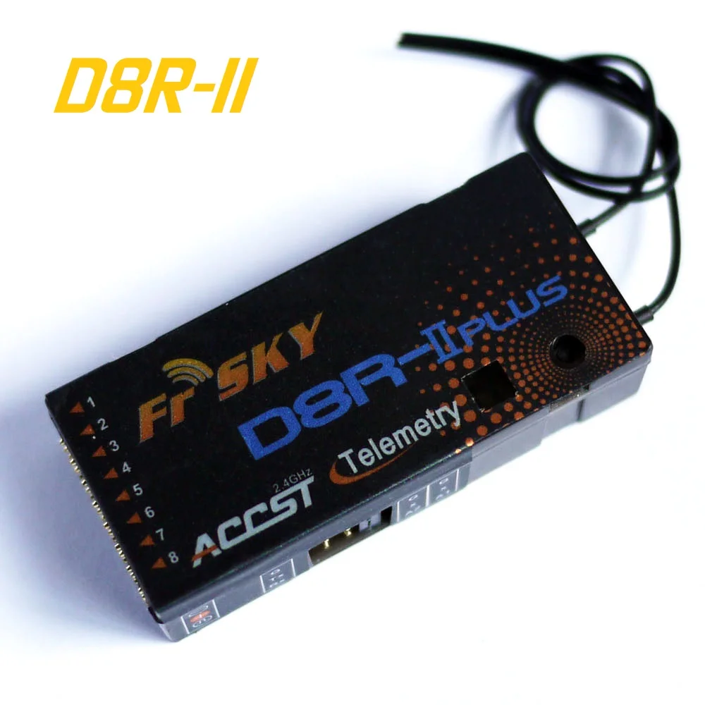 

FrSky D8R-II Plus Telemetery Receiver 2.4Ghz 8CH ACCST PWM Voltage Sensor