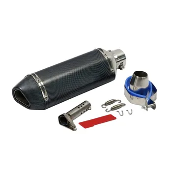 

Universal Motorcycle Exhaust Muffler Pipe Carbon Fiber Tail Fashion Design Style Refitting Exhaust Muffler Pipe hot sale