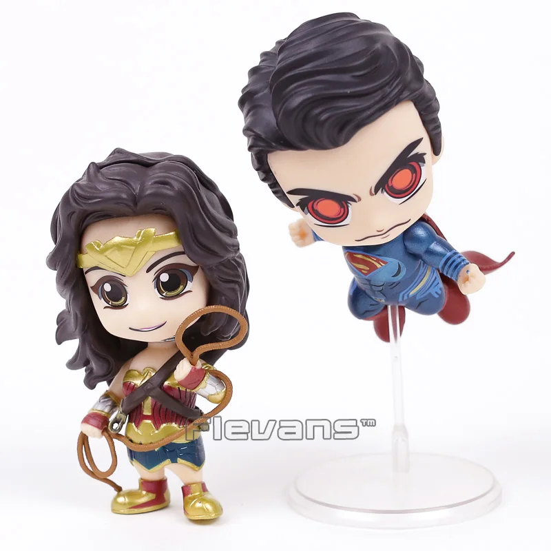 

COSBABY DC Justice League Superman Wonder Woman Bobble Head Dolls PVC Figure Collectible Model Toys 2 Styles
