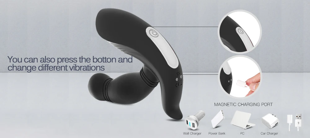G Spot Dildo Vibrator for Women Vagina Clitoris Powerful Multi-Speed Anal Vibrator for Men Prostate Massage Anal Sex Toys