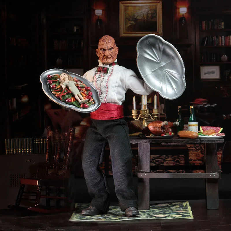 

19.5cm NECA a Nightmare on Elm Street 5 Chef Freddy PVC Action Figure Toys Horrible Freddy Krueger Figure Model Collections