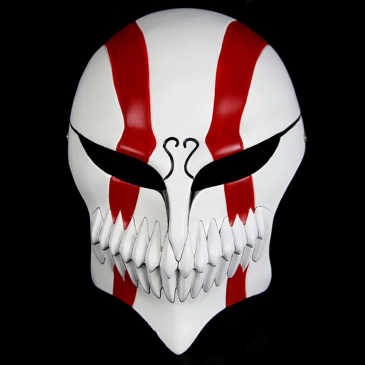 

New Arrival HOT High Quality Resin Kurosaki Ichigo Bankai Full Hollow Mask Red Black 18*26cm 500g Free shipping