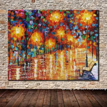 

Hand Painted Landscape Palette Knife Colorful Paintings Handmade Oil Painting On Canvas For Living Room Home Decoration Wall Art