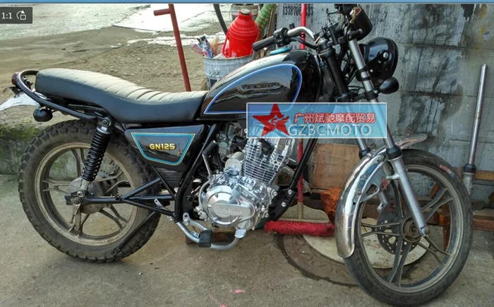 Универсальное винтажное сидение горба для кафе Ретро подушка Мотоцикла SUZUKI GN125