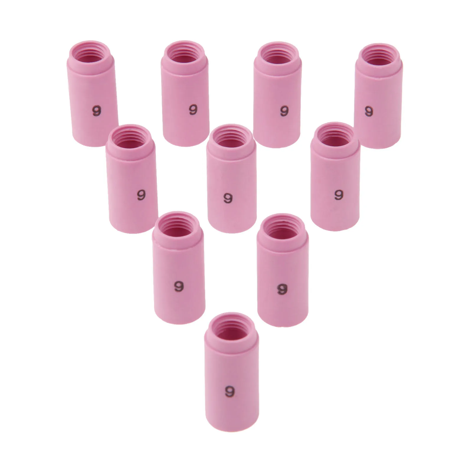 DRELD 10PCS TIG Alumina Nozzle Gas Lens Ceramic Shield Cups 13N10 6# Fit Welding Torch Accessories SR PTA DB WP 9 20 25 Series DRELD 10PCS TIG Alumina Nozzle Gas Lens Ceramic Shield Cups 13N10 6# Fit Welding Torch Accessories SR PTA DB WP 9 20 25 Series
