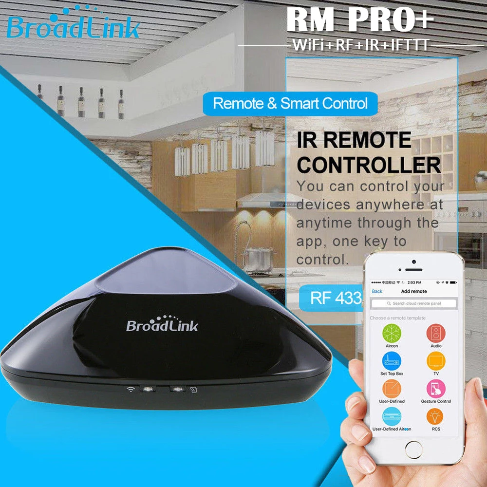 Broadlink RMPro+ RM Mini 3 для Alexa Google Home WiFi+ IR+ RF управление IFTTT умный дом 315/433 МГц приложение дистанционное управление AU/UK/EU/US