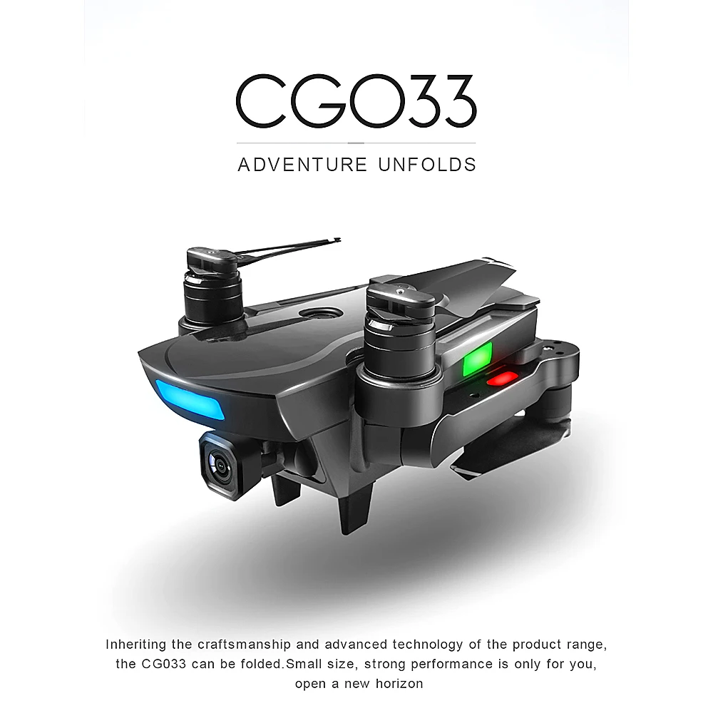 

CG033 Dron Brushless Motor Servo 5G 1080P RC Quadcopter GPS Positioning Altitude Hold RC Drone Auto Return 20mins Flight Time HD