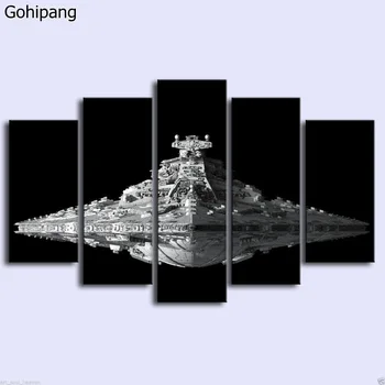 

5 Piece Set Prints Canvas Star Wars Paintings Home Decor For Living Room