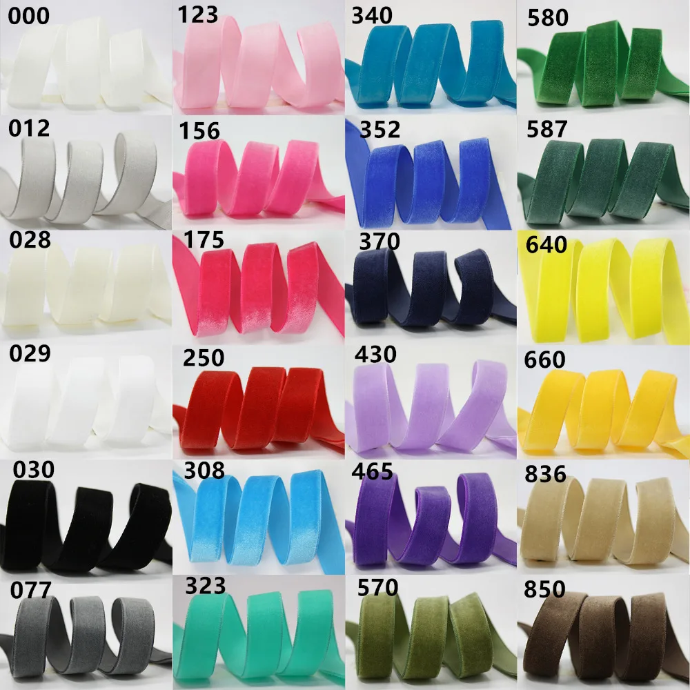 velvet ribbon 24 colors