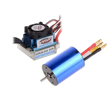 

RC HSP 107051 (03302) 540 BRUSHLESS Motor 3300KV + 37017 (03307) ESC 45A 2S, For a variety of models