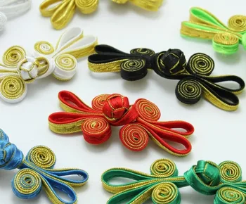 

DIY Apparel Sewing color silk Rabbit ear chinlon cheongsam manual Chinese knot button buttons 100pcs/lot