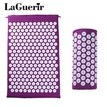 LaGuerir Массажер подушка коврик набор для тела Акупрессура спины снимает стресс боль мышечное напряжение шип коврик и подушка