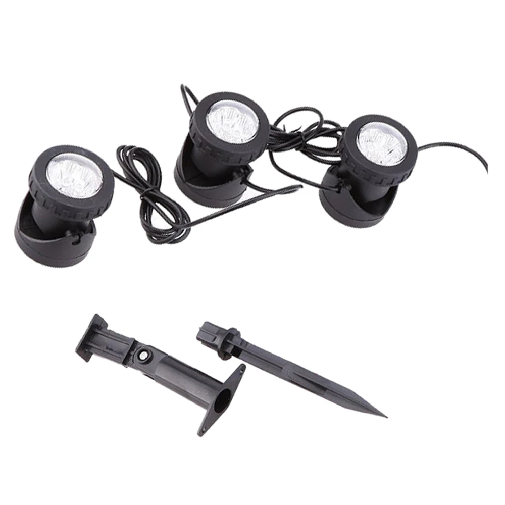 

NFLC-Outdoor Solar Powered LED 3 RGB Spotlight Garden Pool Pond Yard Colorful Light