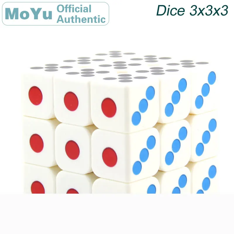 

MoYu MoFangJiaoShi Dice 3x3x3 Magic Cube 3x3 Heat Thermal Transfer Print Cubo Magico Professional Neo Speed Cube Puzzle Toys