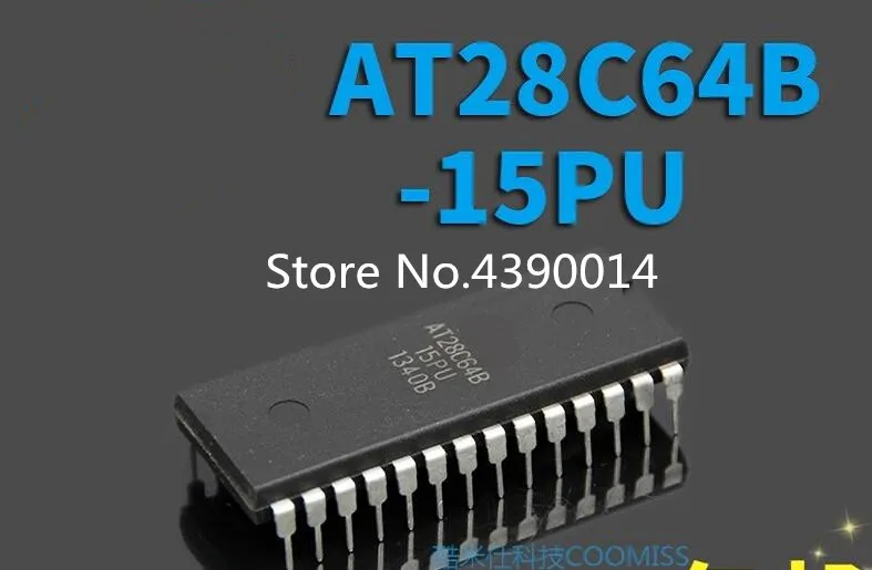 

10pcs/lot AT28C64 AT28C64B-15PU DIP28