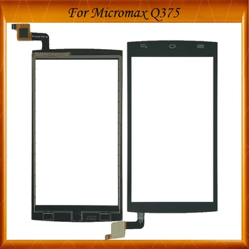 

10pcs/lot Touch Screen For Micromax Q375 Touch Panel Digitizer Sensor Front Glass Touchscreen Black COLOR IN Stock