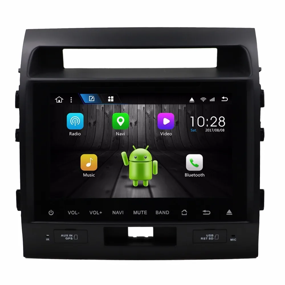 

KLYDE 10.1" 2 Din Android 8.1 8 Core Car Radio For TOYOTA LAND CRUISER LC200 2004- 1024*600 Car Multimedia Player