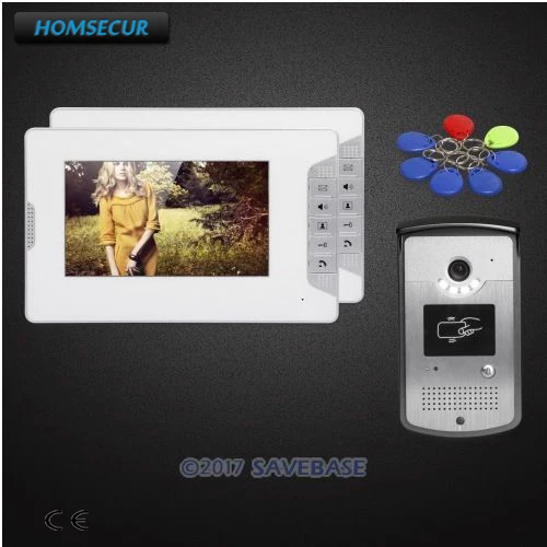

HOMSECUR 7" Hands-free Video Door Phone Intercom System with Intra-monitor Audio Intercom