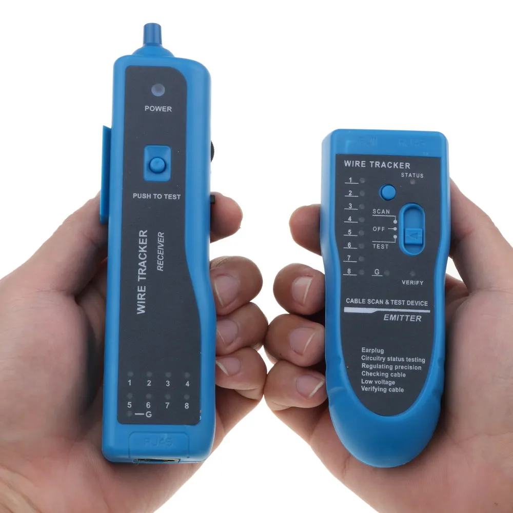Новый тестер kebidumei RJ11 RJ45 Cat5 Cat6 трекер телефонных проводов трассировщик сетевого