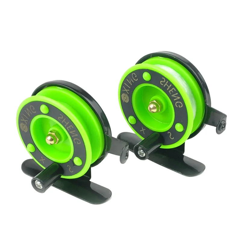 Mini Ice Fishing Reel Boat Reel Fly Fishing Water Wheel Raft Roller Coil Fishing Metal Plastic Anti-rust Gear Outdoor Tools