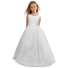 Платье с цветочным узором для маленьких девочек на свадьбу и День рождения; вечерние платья для маленьких девочек; Детские платья для девочек; одежда для детей; платье на выпускной