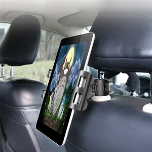 Support universel de tablette de voiture, support ajustable pour IPAD, accessoires universel de tablette, support de siège de voiture pour tablette de 4 à 11 pouces