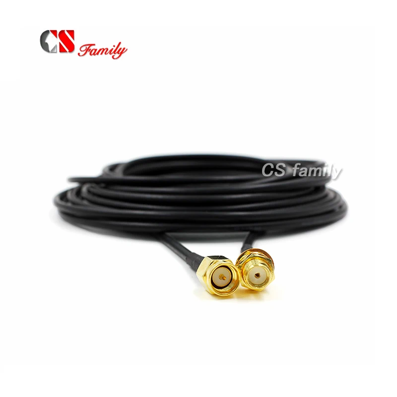 Удлинительный кабель антенна со штекером SMA на гнездо RG174 10 м|cable antenna|antenna smasma female
