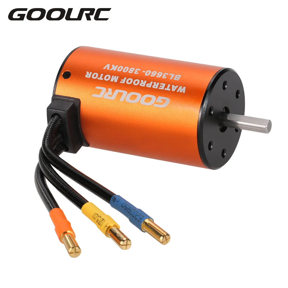 

GoolRC Hot Sale Brushless Motor Waterproof 3660 3800KV 60A ESC Combo Set for 1/10 RC Car Truck Motors Accessory Part Wholesale