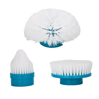 

Spin Scrubber Replacement Brushes Heads, Set of 3 (Flat, Dome, Corner)