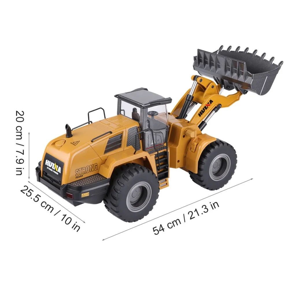 HUINA 583 2,4G 1:14 RC электрический грузовик модель дистанционного управления экскаватор инженерный автомобиль сплав бульдозер для детей Подарки