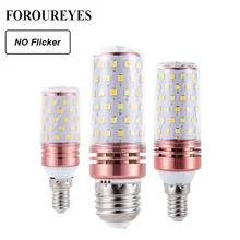 Самая низкая цена 4 шт. светодиодный светильник E27 E14 SMD2835 без мерцания 8 Вт 12 Вт 16 Вт 100 В-240 В люстра Свеча светодиодный светильник для украшения дома