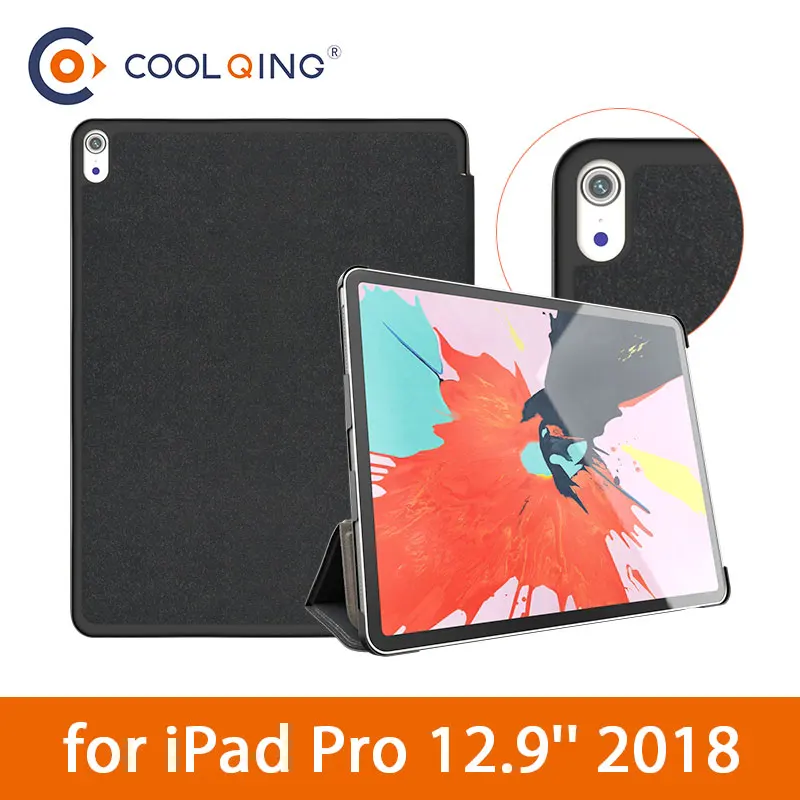 

BGR Smart Case For iPad Pro 12.9 2018 Case Intelligent Sleep/Wake up Ultra-slim PU Leather Cover For iPad 2018 Case Pro 12.9''