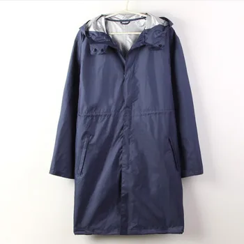 

Men Pocket Long Raincoat Hooded Women Waterproof Rainwear Waterproof Rain Cloak Hiking Outdoor Rain Coat Jackets Chuva 50yc18