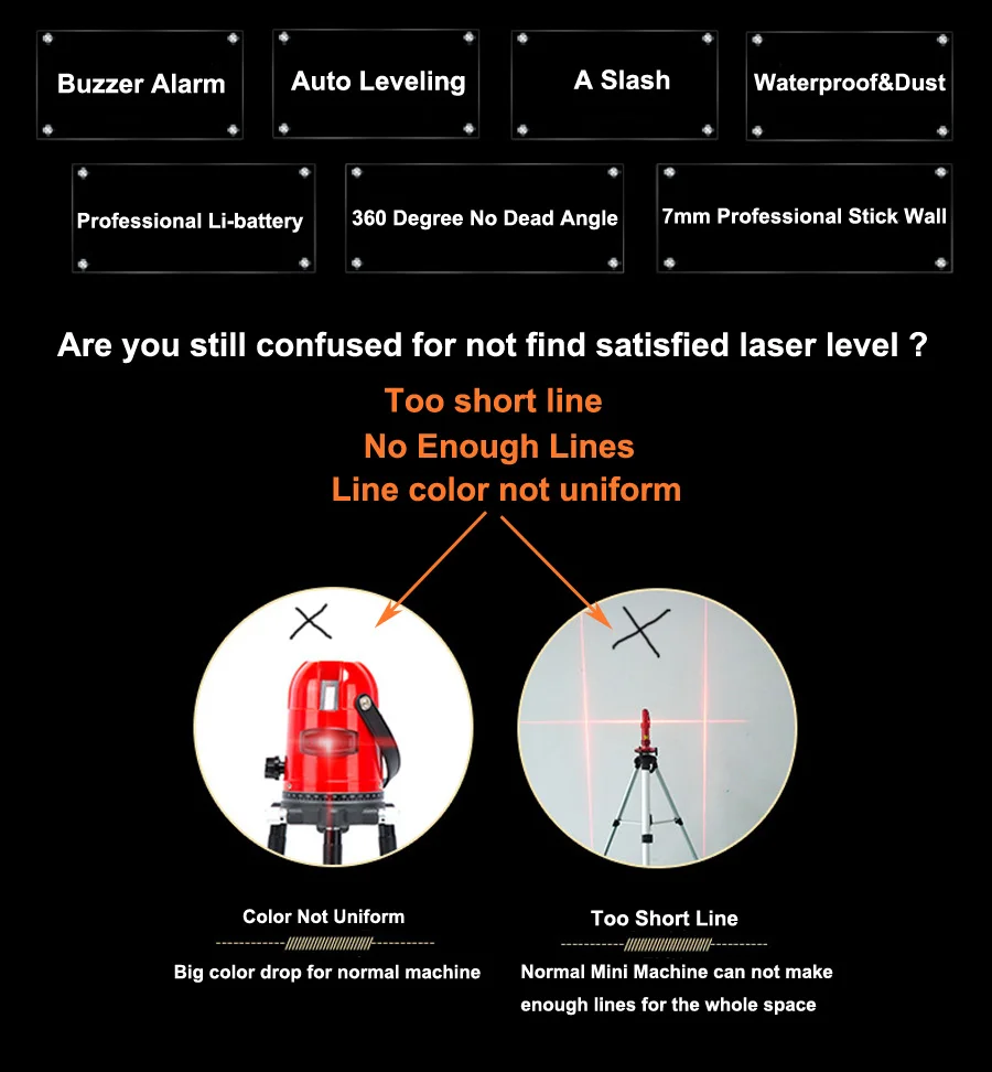 3D 12 8 Line Decoration Laser Level With lithium battery-02