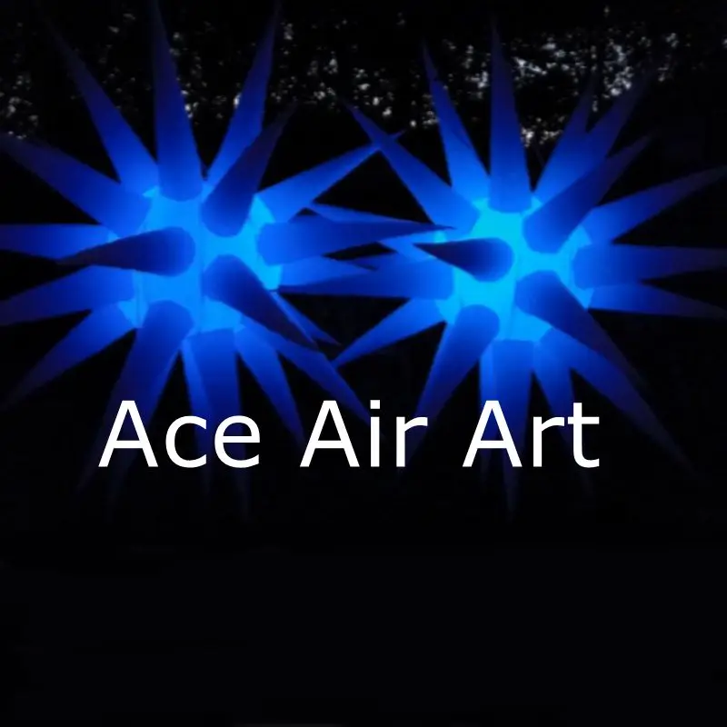 

Nice hanging inflatables blue stars,octopus tentacles led lights decoration for stage and night club theme