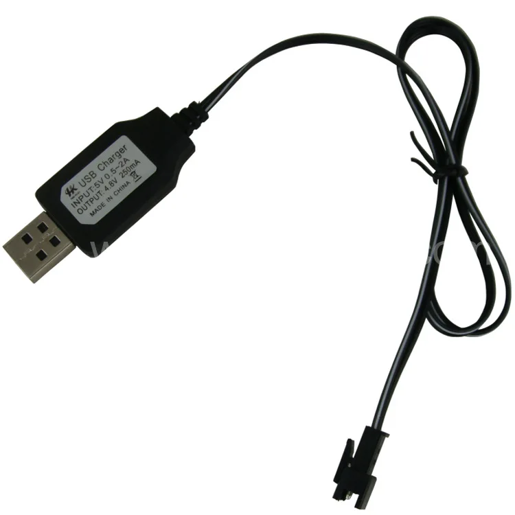 3.6V 4.8V USB Charging Cable remote control car deformation robot 250mA