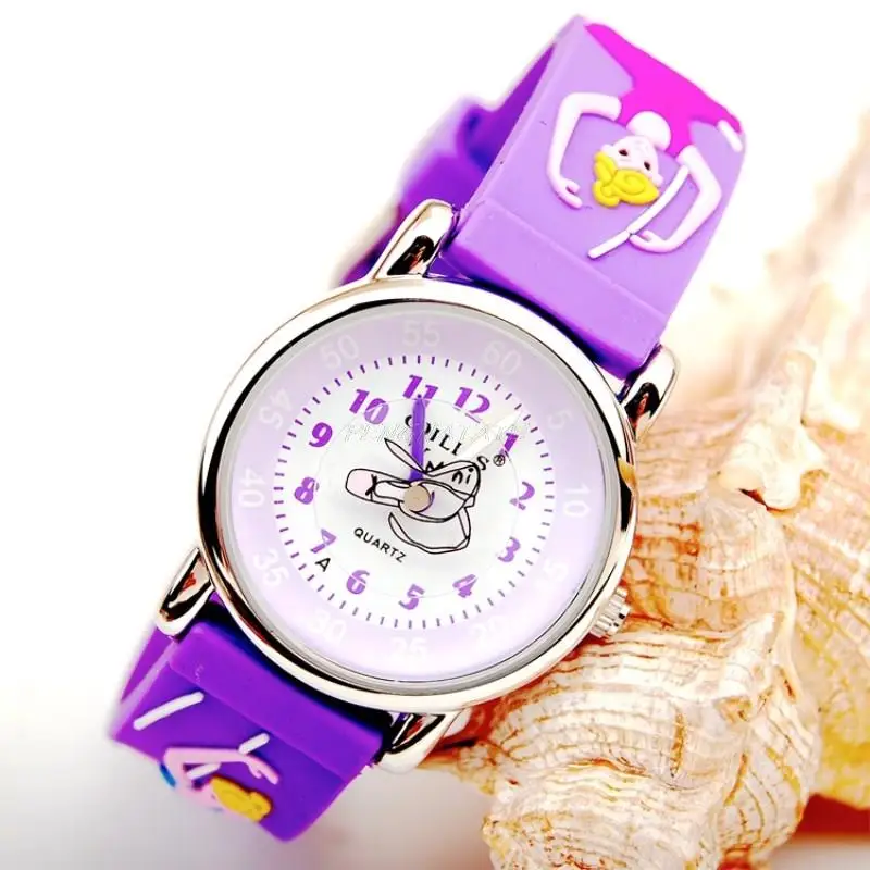 Уиллис мода 3D детские танцевальные часы мультфильм детей часы дети кварц Спорт Водонепроницаемый наручные часы Relojes Relogios PENGNATATE